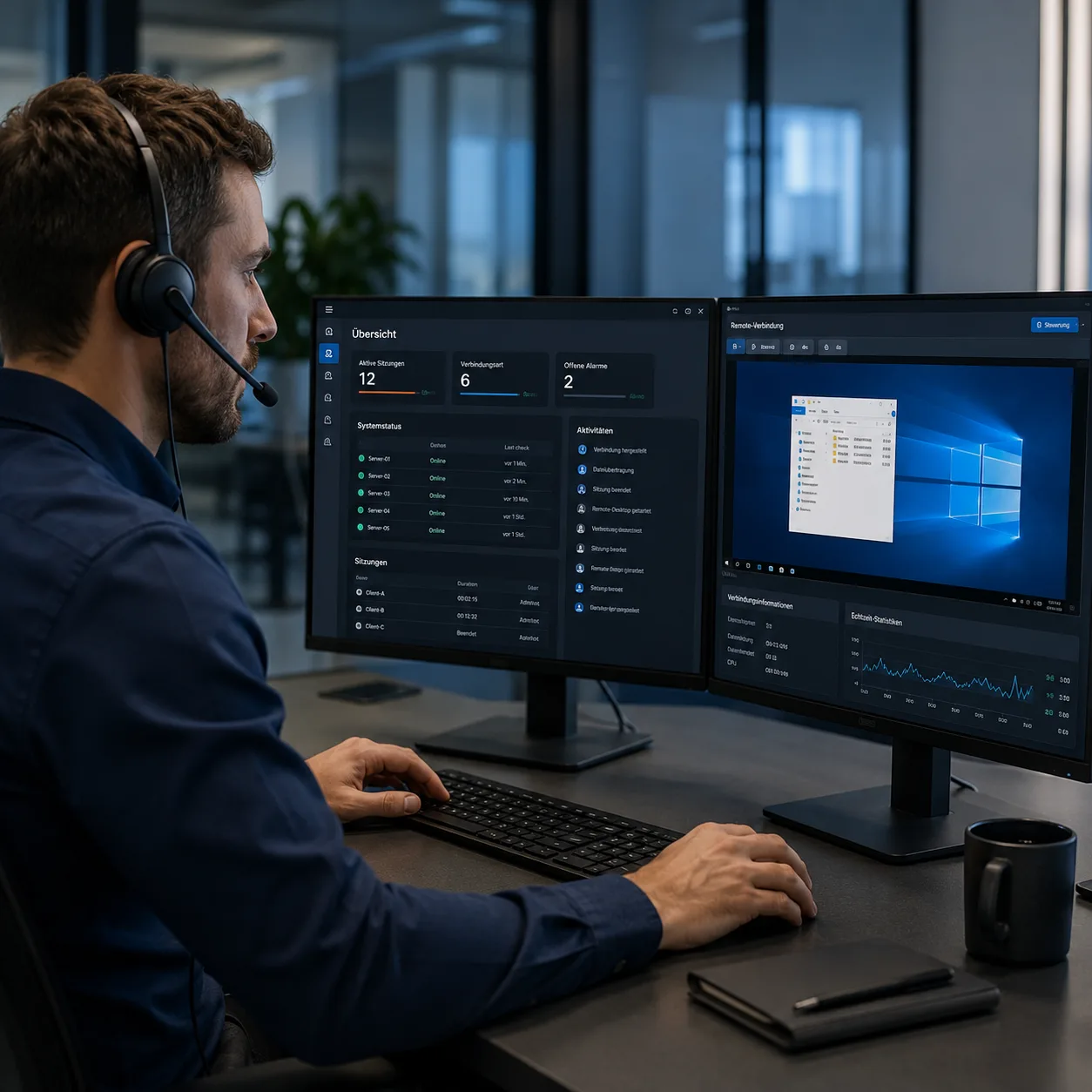 IT-Support für Firmen – Remote-Helpdesk und Fernwartung in NRW